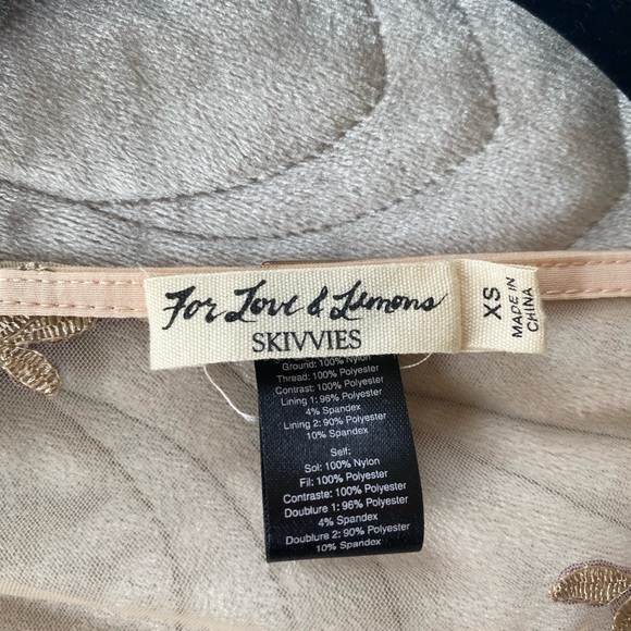 FOR LOVE and LEMONS Sheer Skivvies Bodysuit - Picture 3 of 5